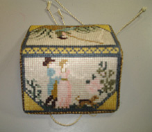 Lorraine Mootz- Couple in the Park and Fisherman Needlebook